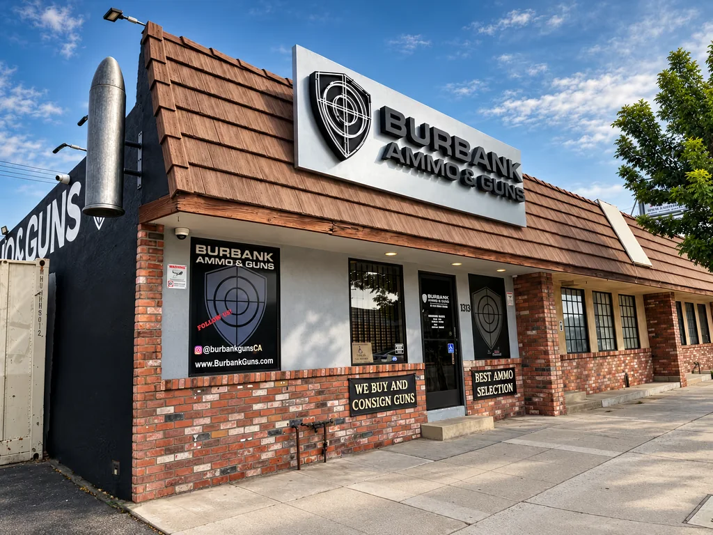 Burbank Ammo and Guns storefront on West Magnolia Blvd